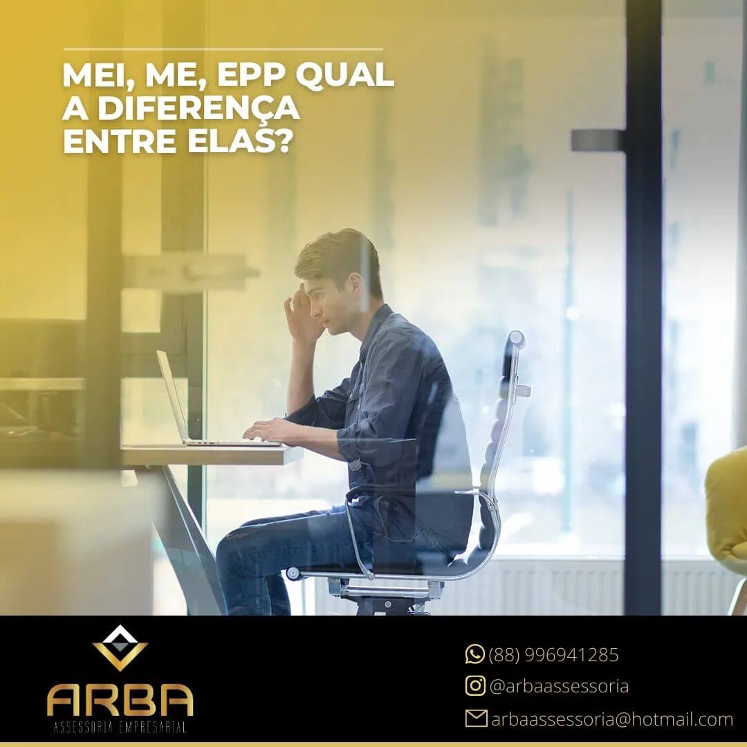 MEI, ME, EPP qual a diferença entre elas ?